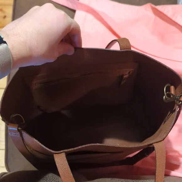 Madewell Medium Transport Tote In Cognac - Picture 5 of 8